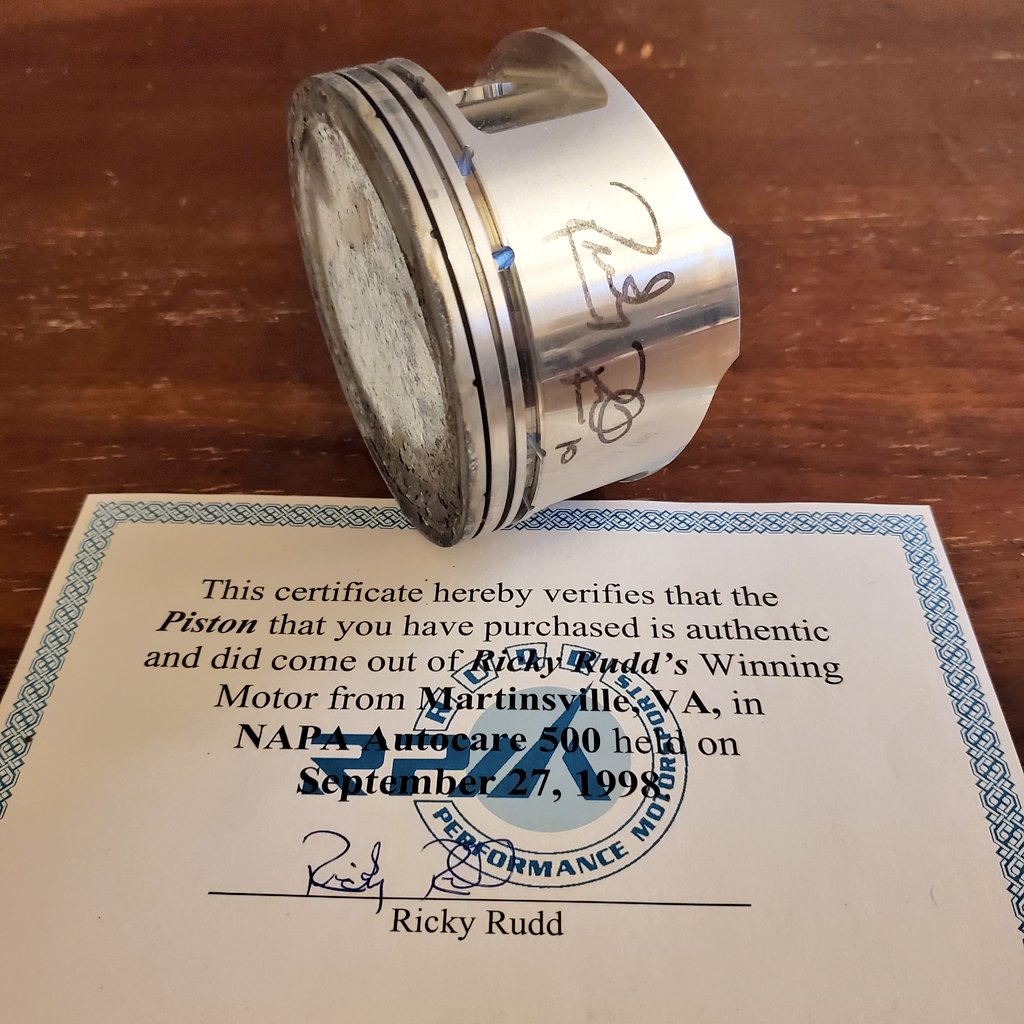 B_RIVETed's tweet photo. @DaleJr @Kenny_Wallace Can't say I did anything to actually earn it (besides scream at a TV), but one of my most prized pieces of @nascar memorabilia... https://t.co/nQo1pzzudY