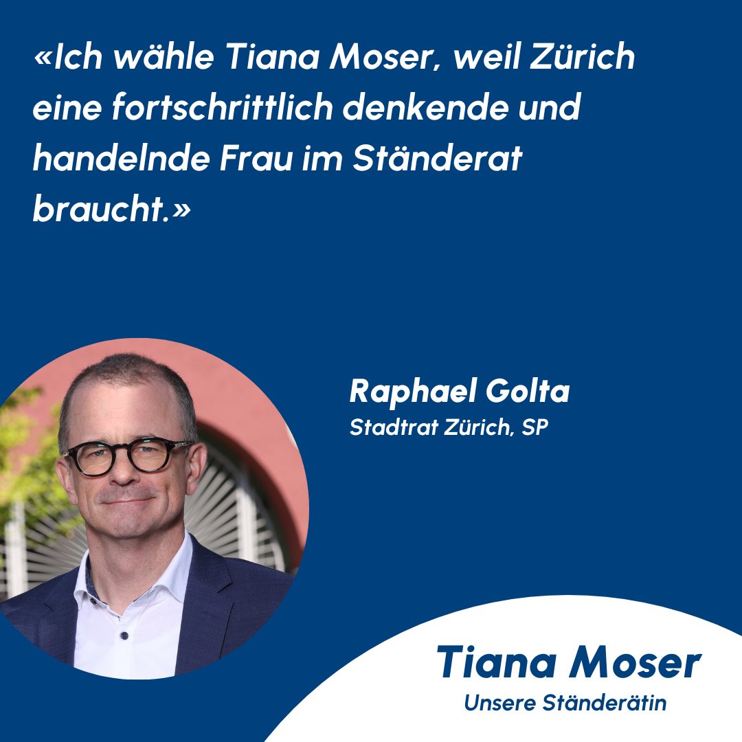 Danke für die Unterstützung Raphael Golta. #wahlench23 #ständeratswahlen23 #zürich #teamtiana