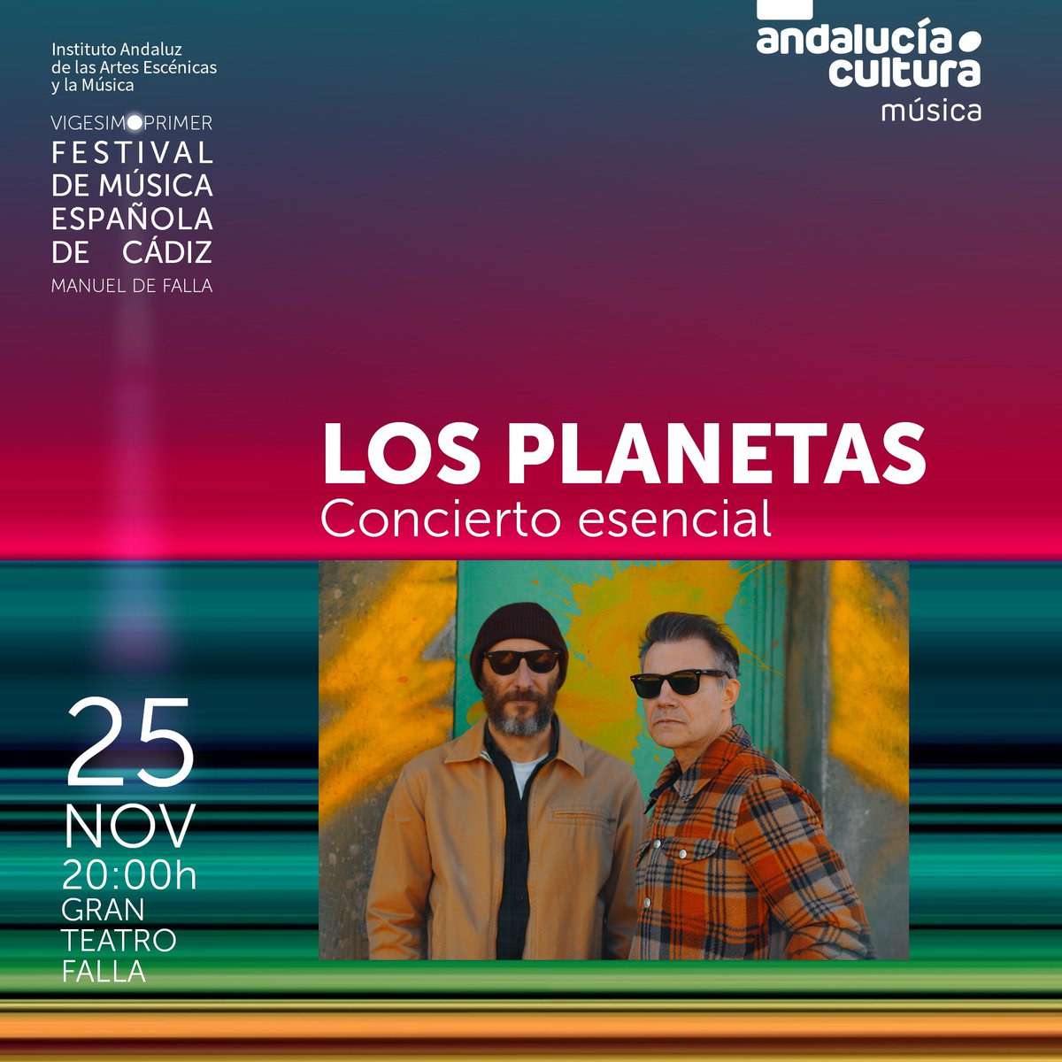 Los planetas, concierto esencial 👉 23/11 @Monkeyweek 👉 25/11 Festival de música española de Cádiz @CulturaCuenta