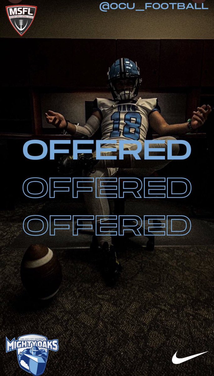 After a great conversation with <a href="/JMcCurry07/">Coach Jacob Mccurry</a> Beyond blessed to receive a scholarship offer from Oakland city university <a href="/GoMightyOaks/">Mighty Oaks Athletics</a> 
@CoachUmp_ <a href="/Ihj_10/">Ian Harrington</a> <a href="/Coach_CurtHood/">Coach_Hood</a> <a href="/ErathBobcatsFB/">ErathBobcatsFB</a> #AGTG