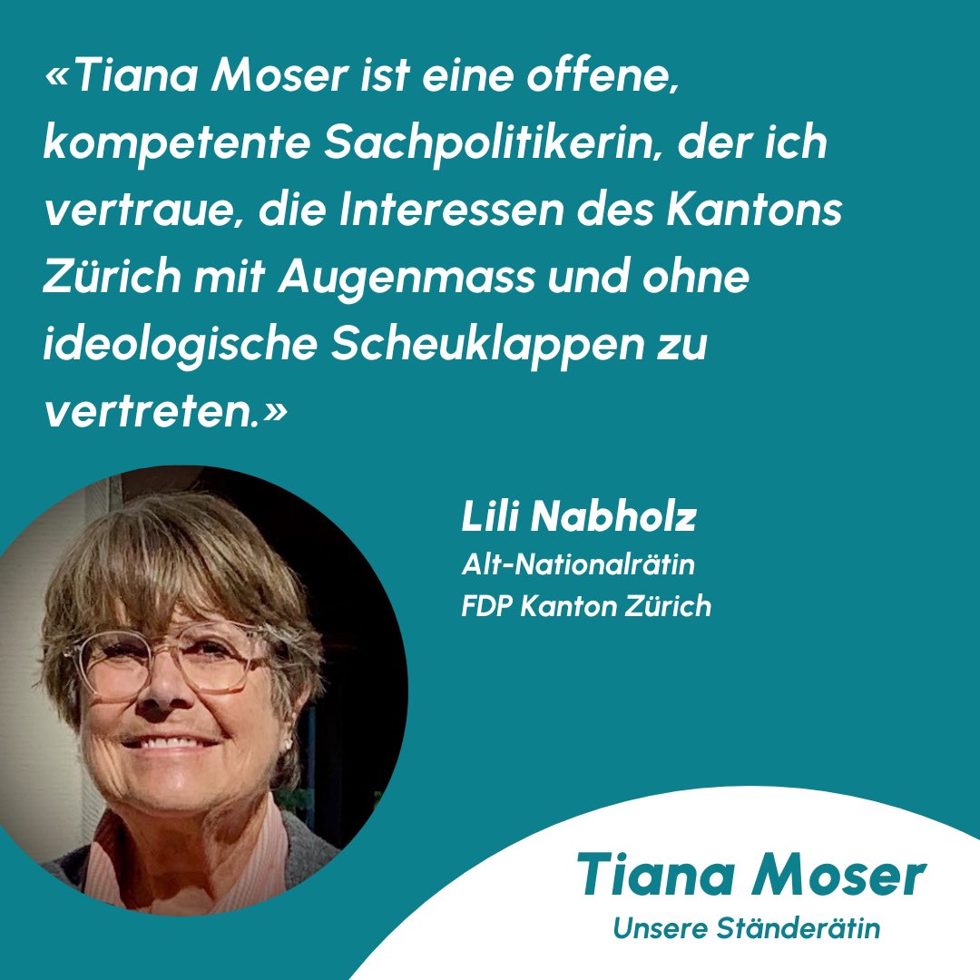Herzlichen Dank für die Unterstützung Lili Nabholz. #wahlench23 #ständeratswahlen23 #zürich #teamtiana