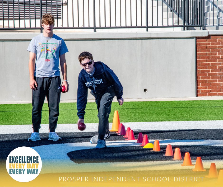 ProsperISD's tweet photo. 🥇Special Olympics held their first ever fall event, Unified Bocce. 🏆Special Olympics athletes and Partners PE students showcased their Bocce skills while competing against students from other districts. It was a day filled with joy, sportsmanship and unforgettable moments.⭐  #ProsperProud