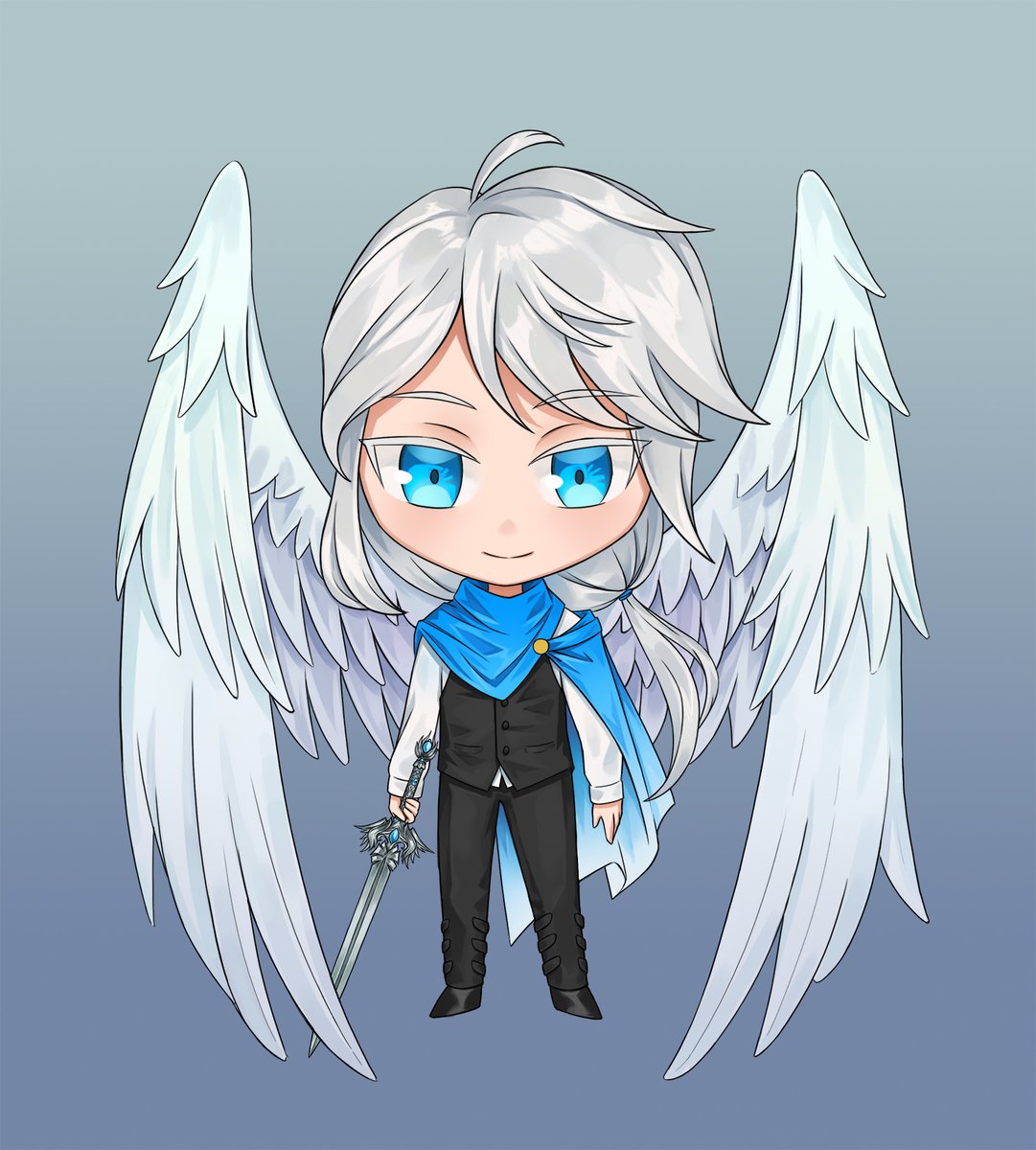Et voilà la version chibi de <a href="/RyuoShio/">Shio Ryū-ō | FR/EN VTuber</a> terminée !
#Fanart #vtuber #vtuberfr #artist #chibiart #animeartistontwitter