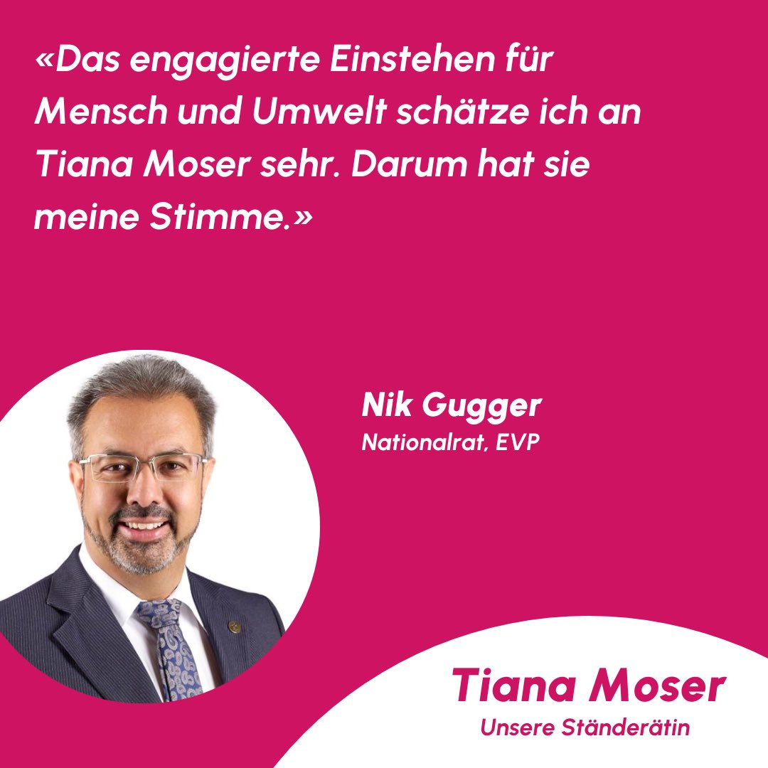 Danke für die Unterstützung @NikGugger. #wahlench23 #ständeratswahlen23 #zürich #teamtiana