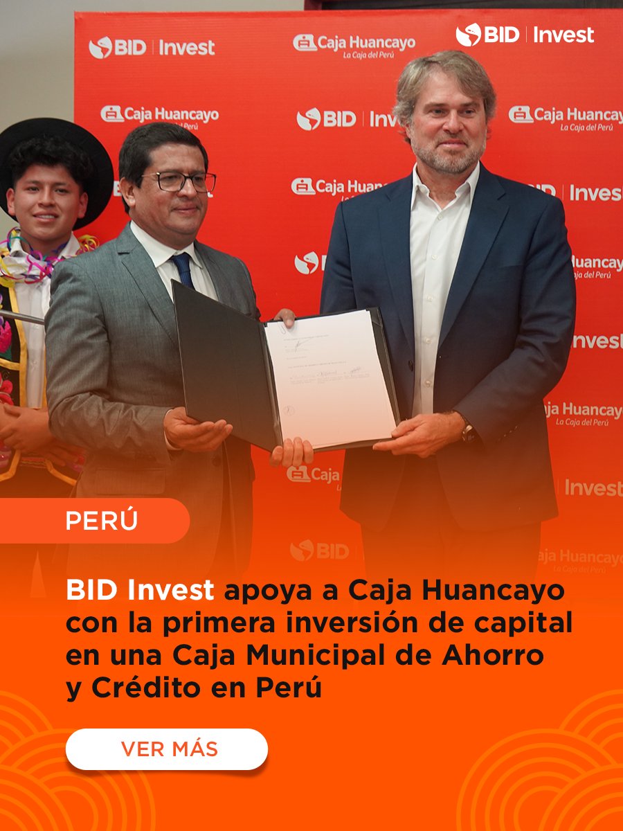BID Invest - IDB Invest (@bidinvest) on Twitter photo En #BIDInvest, reafirmamos nuestro compromiso con la inclusión financiera en #Perú. Hoy, nuestro gerente general, <a href="/JamesPScriven/">James P. Scriven</a> , participó en el evento donde anunciamos nuestra intención de convertirnos en accionistas de <a href="/cajahuancayo/">Caja Huancayo</a>. Este movimiento estratégico, que refleja En #BIDInvest, reafirmamos nuestro compromiso con la inclusión financiera en #Perú. Hoy, nuestro gerente general, <a href="/JamesPScriven/">James P. Scriven</a> , participó en el evento donde anunciamos nuestra intención de convertirnos en accionistas de <a href="/cajahuancayo/">Caja Huancayo</a>. Este movimiento estratégico, que refleja