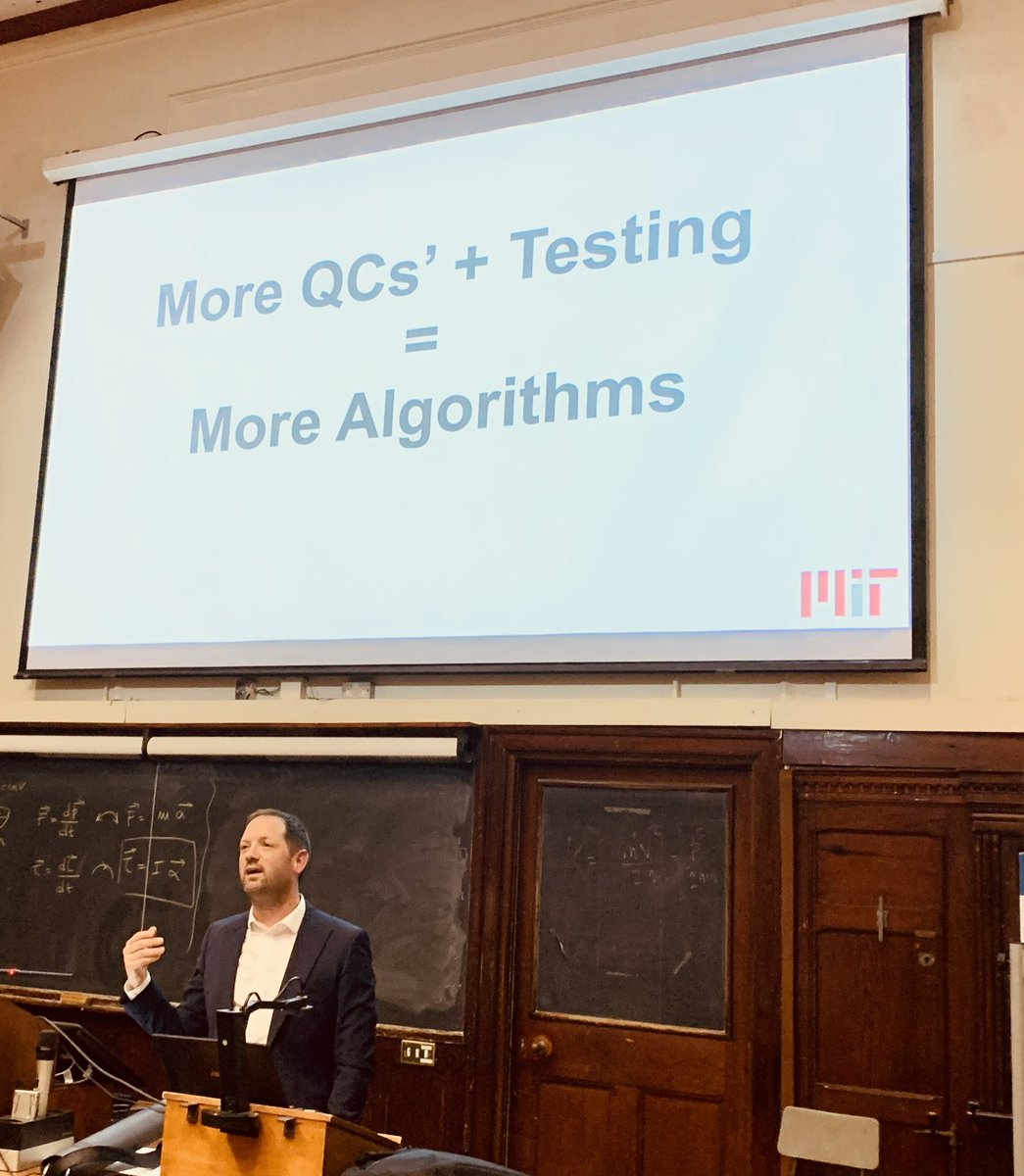 MSIrelandNTO's tweet photo. Great lecture this evening by Prof Johnathan Ruane @jonruane from @MIT on #QuantumComputing hype

Key msg: much more development required but important that we use the technology we have to drive forward innovation. 

Thanks @QuSysTCD @TrinityQuantum @tcddublin for organising. https://t.co/hSa0txz93h