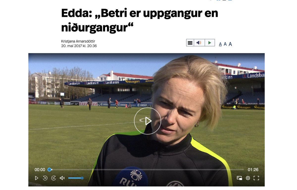 íslenski boltinn needs more Edda Garðars