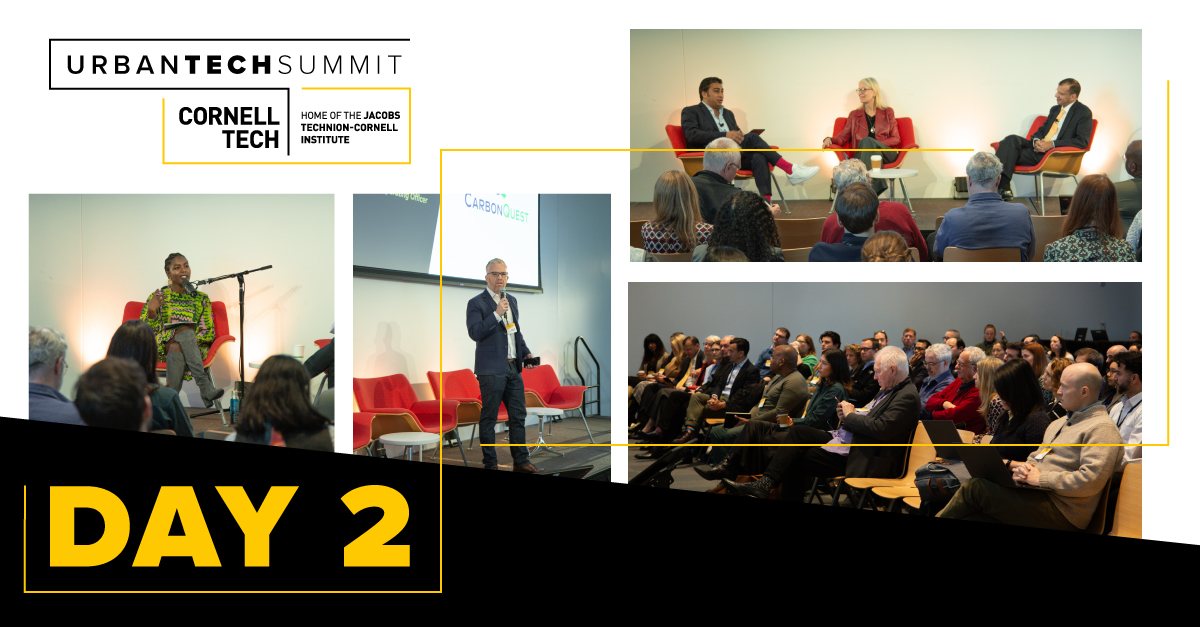 We're already almost through Day Two of the 2023 Urban Tech Summit! We are learning so much about government policy, innovative financing models, and climate technology.