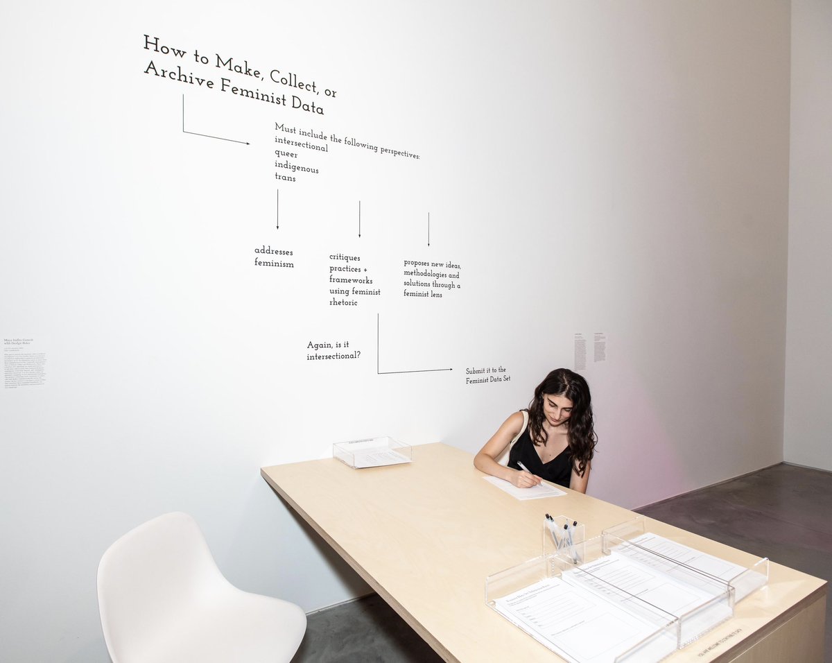 Given data’s growing role in coding planetary futures, what would it look like to code alternative futures through intersectional feminist approaches to data? Caroline Sinders’ Feminist Data Set imagines other possibilities for AI. On view now in “What Models Make Worlds.”