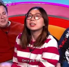 eviefarny's tweet photo. Tom giving it Billy big bollacks about how he’s gonna cuss out the house for slagging him off but was tryna be sweet when he had his chance and pussied out  #BBUK https://t.co/fHnPdyRjdP