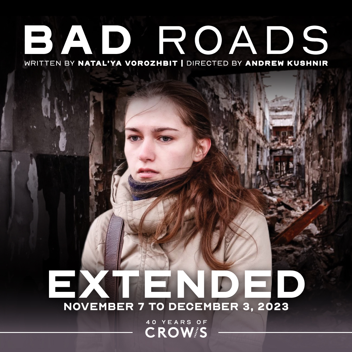 Due to incredible demand and a string of sold out shows, we're pleased to announce BAD ROADS will be held over an additional week! A new block of tickets from Nov 28 - Dec 3 is now available through our website. 🎟 Tickets and show info: ow.ly/o6rL50Q863W
