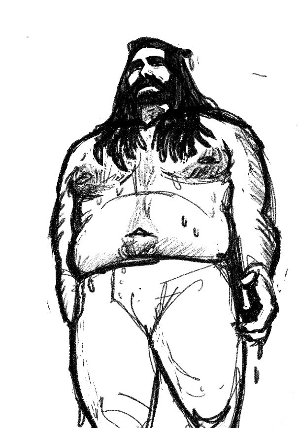 amess_art's tweet image. coming out of the sauna at the gym #nandor