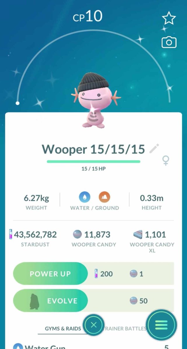 PokemongoRoD's tweet photo. When you go from Gangster to Mazel tov! #Shundo #Shiny #Wooper #Quaqsire #FamilyComplete #RideorDie #PokemonGoRideorDie https://t.co/KTRnrzpOzF
