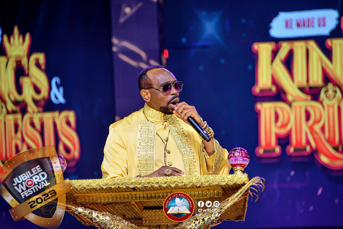 Tonight marked the grand finale of #Jubilee2023, a journey that ignited our spirits and transformed lives. Thanks to @APOSTLESULEMAN, whose words resonated with power and inspiration. May the echoes of #JWF2023 continue to reverberate in our hearts.

#KingsAndPriests
#WLBCIGC