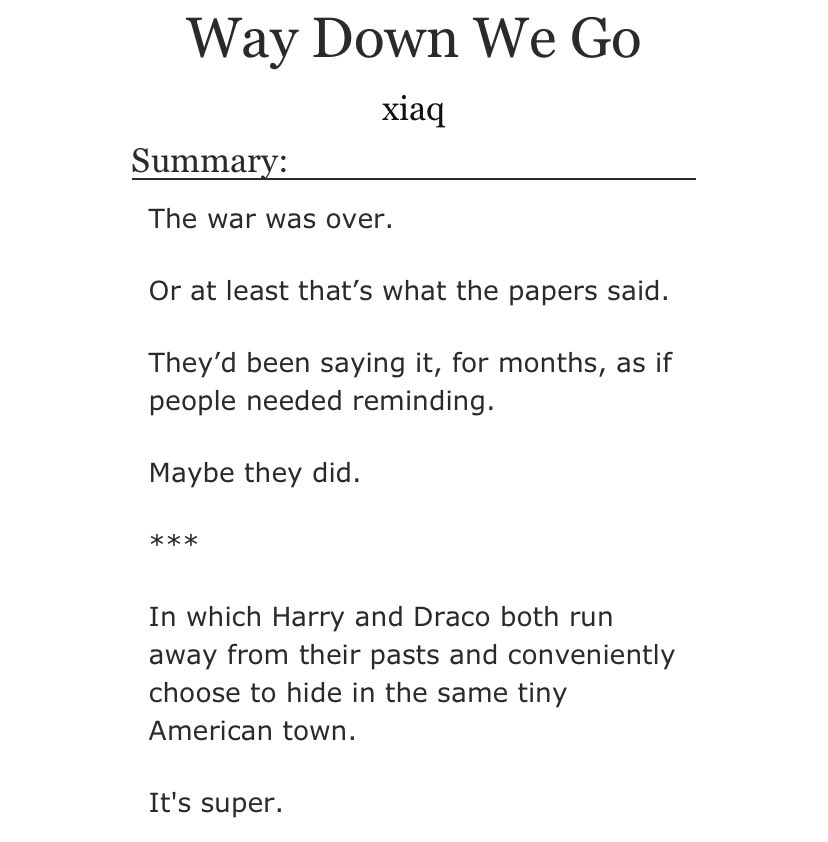 piningdrarry's tweet photo. 27th place - Way Down We Go by xiaq

8359 votes (7,6%) https://t.co/U0j7TsYzb1