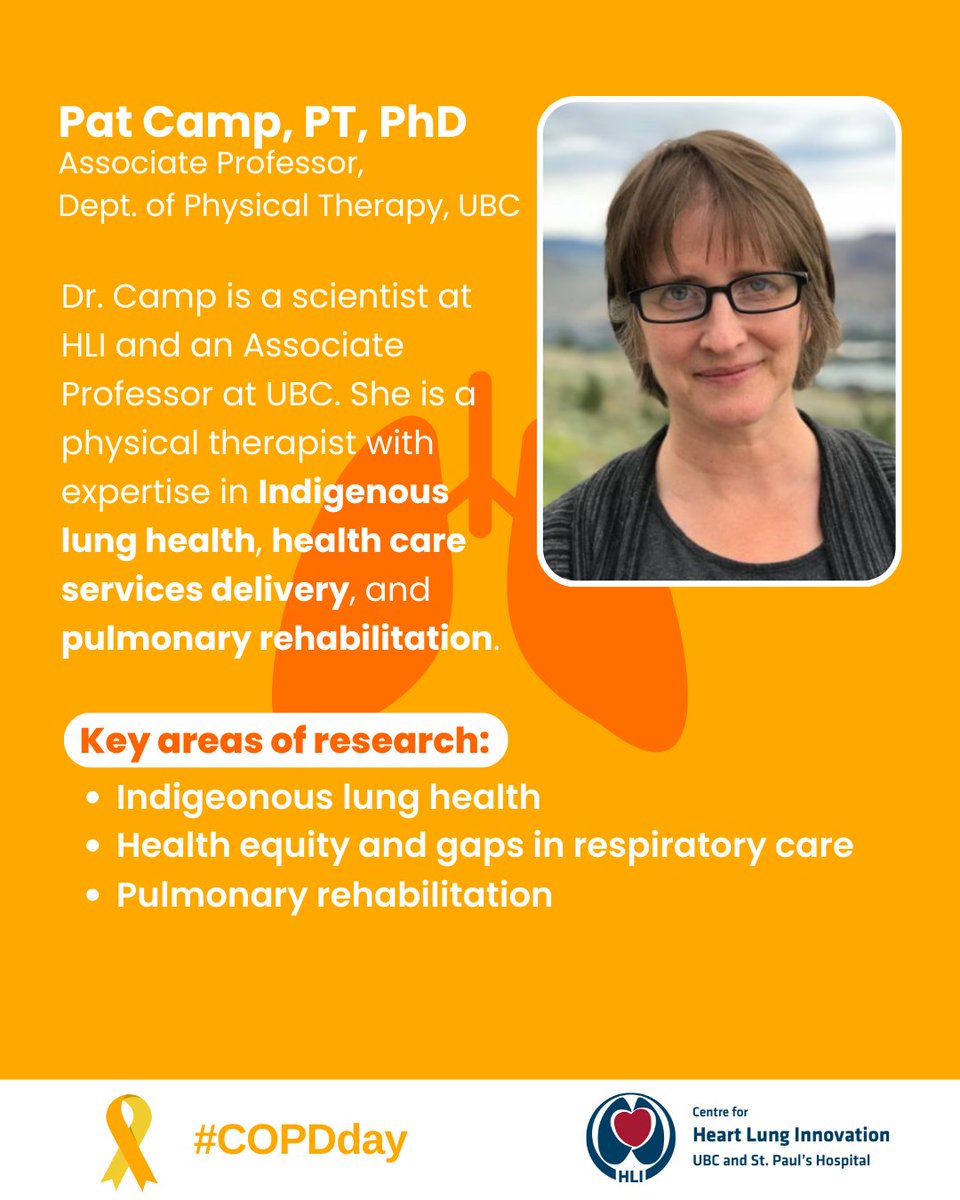 HLIStPauls's tweet photo. On #COPDDay, we want to highlight the work of Dr. Pat Camp and the Pulmonary Rehabilitation Research Laboratory.

@UBCPulmRehabRes @UBC_PT 
Learn more: https://t.co/FN92V4dPh5 https://t.co/3CzrNY2HxJ