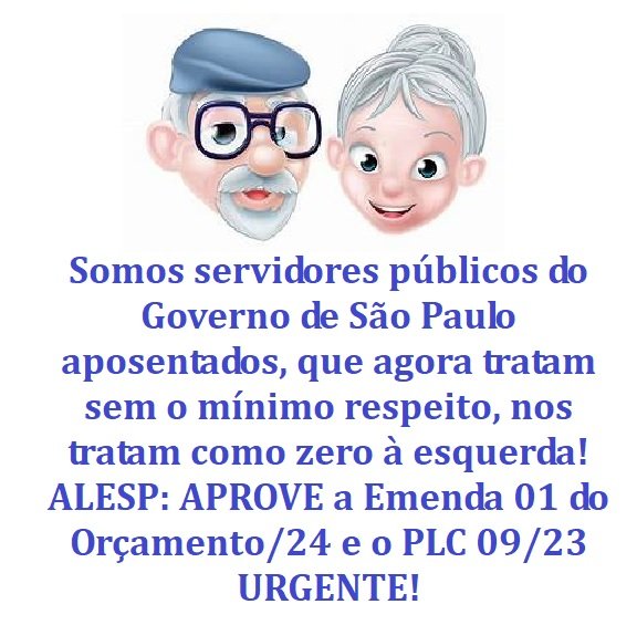 WaldinezN's tweet photo. Façam justiça. Aprovem o PLC09/23JÁ e a Emenda 01 do Orçamento/24.
SOS IAMSPE 
@tarcisiogdf
@contelopes
@AssembleiaSP
*Devolvam o que foi confiscado!*
#TarcisioLiquidaSP https://t.co/LJGnYpnBZf