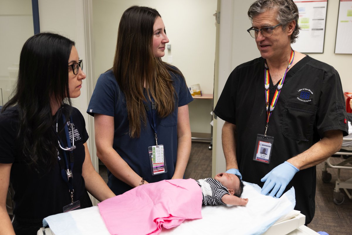 Lake of the Woods District Hospital in Kenora, Ontario is an amazing teaching site for Medical Students. Here, Dr Sean Moore uses an Infant Simulation scenario to share knowledge with learners. <a href="/thenosm/">NOSM University | Université EMNO</a> <a href="/LWDHospital/">@LWDH</a> <a href="/CityofKenora/">City of Kenora</a>