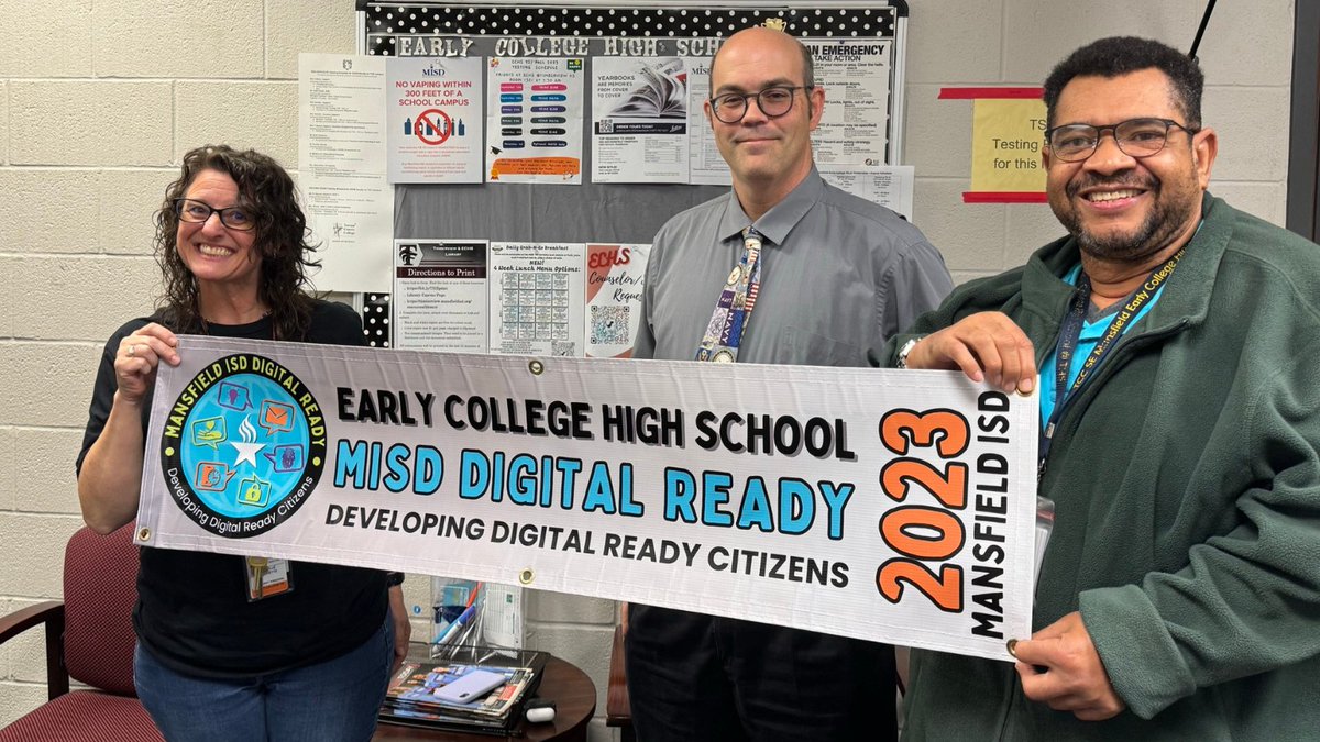 🌟A massive shout-out to our two <a href="/mansfieldisd/">Mansfield ISD</a> high schools for achieving an outstanding 80% staff completion in Digital Citizenship! 🎉👏 Your dedication is propelling us towards #MISDDigitalReady excellence! 🚀💻 Keep empowering our students for success in the digital era!
