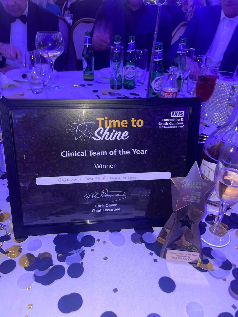 Oh my goodness, CPOC only went and won “clinical team of the year” at LSCFT time to shine awards! Cannot believe how far this awesome team has come this year. @WeAreLSCFT @Catevans11 @xxScottSmithxx #LSCFTawards