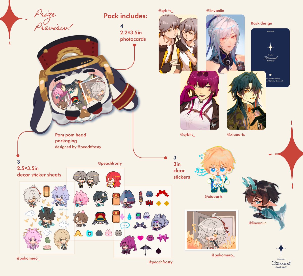 catalog for anyc + the hsr stamp rally I'm part of! sharing with @ciatoru_ and @caramoccii at table D15. come say hi! I may be in han sooyoung cos  #AnimeNYC2023 #anyc2023