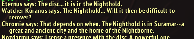 LarcenousLaugh's tweet photo. Sure glad I watched that @TaliesinEvitel video explaining this. Would never have figured out the disc was in the NIghthold without him! https://t.co/RYPx56XRLU