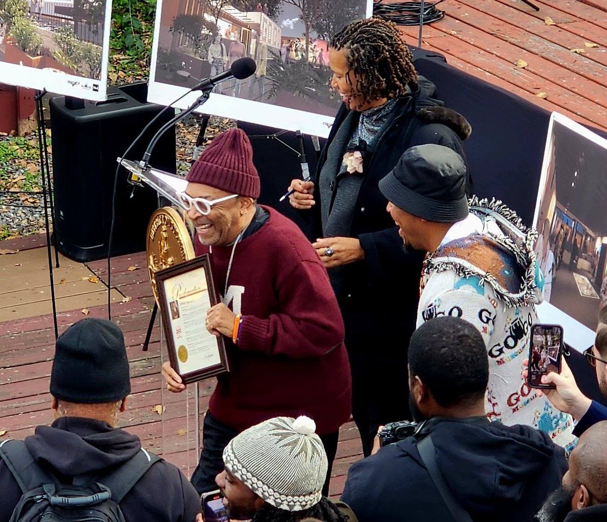 WeActRadio's tweet photo. Today @MayorBowser declared it #spikelee Day in DC @_DontMuteDC GoGo Museum groundbreaking! #dosomething #dontmutedc #202creates #RIPBundy https://t.co/qqqyzxr5gz