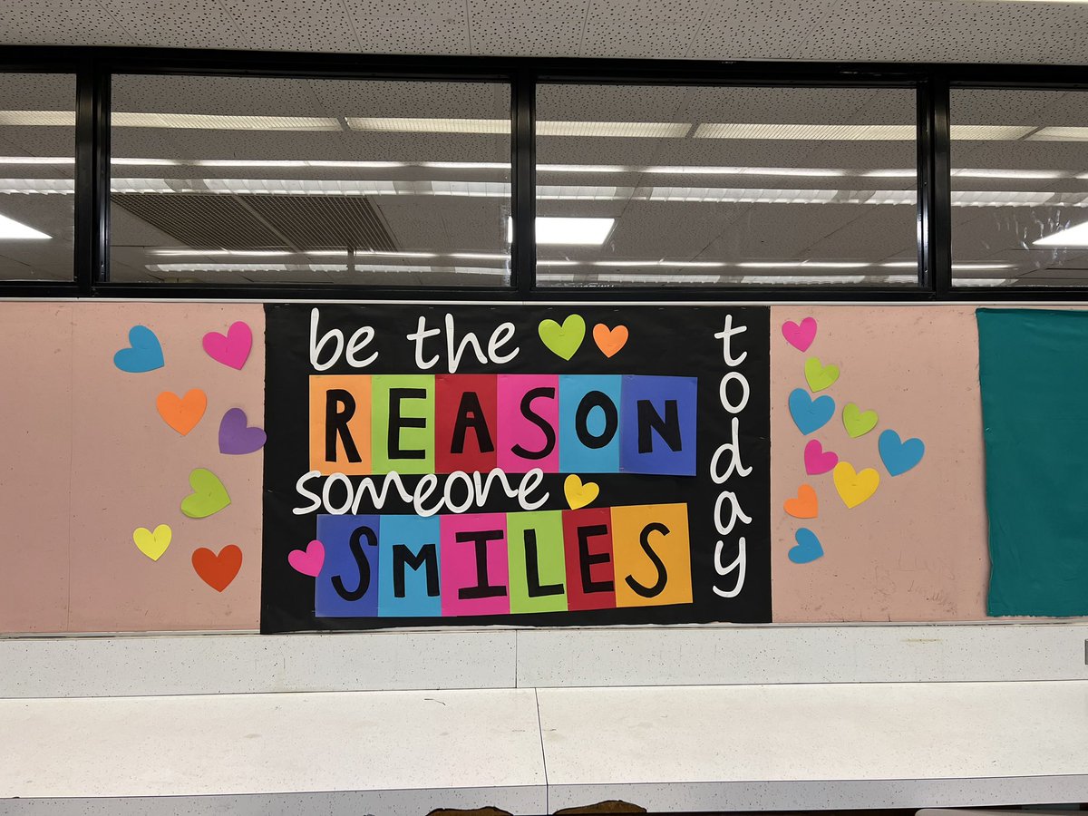 Student Council created this today for one of our WWMS study hall rooms!