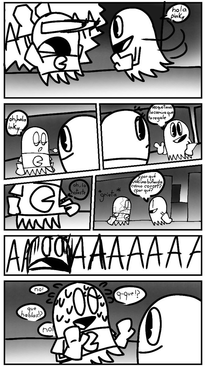 Nicole_8372's tweet photo. Aquí tienen Las páginas De mi mini Manga! #Pacman #PACMAN #Pacmandrawing #PacmanFanart #Pacmancomic #PacmanGhosts #PacmanGhost #PacmanGhostgang https://t.co/kKOKYyzdzU