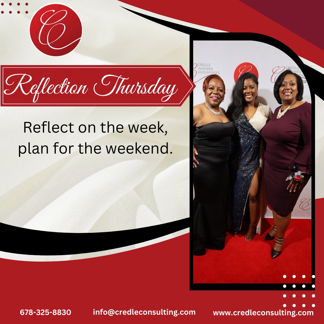 MarciaCredle's tweet photo. Look back, look ahead. It's the perfect time to reflect and plan for a fantastic weekend! ππ
#ReflectAndPlan #WeekendAgenda #CredleInspiredEnterprises https://t.co/cxXOFmzLr0