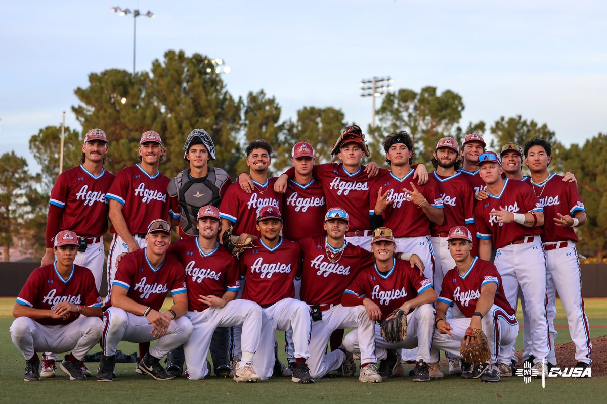 FINAL | Your 2023 Aggie Fall World Series Champions🏆

Titus Dumitri (2-2, 2B, RBI), Logan Gallina (2-3, HR, 2 RBI) and Treyjen Meza (3 scoreless IP) lead the charge in a 6-1 victory!🤠

#AggieUp