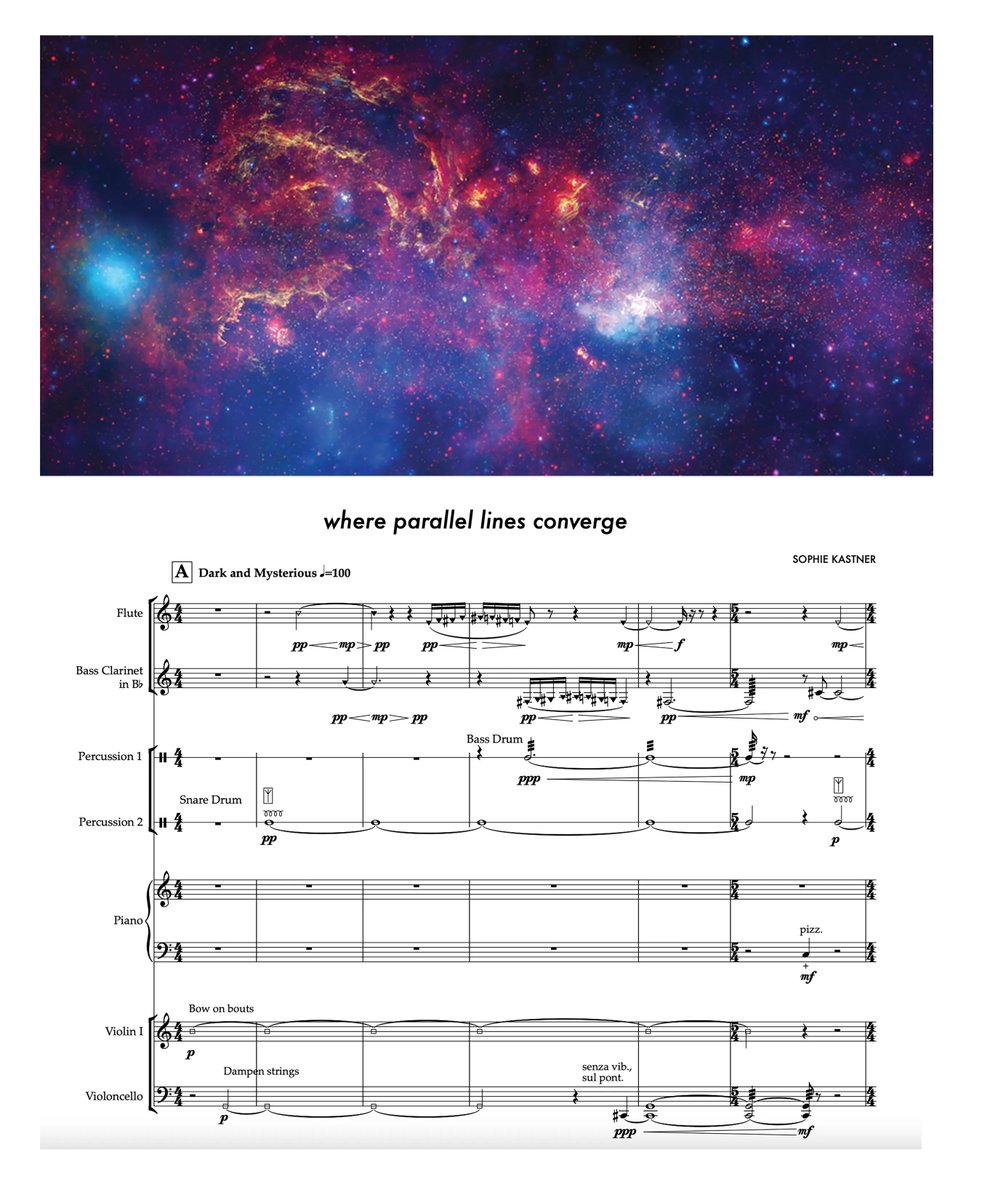 A new meaning to space opera. 🎶 Scientists from @NASAWebb and @ChandraXray partnered with a composer to translate data from a small region of our Milky Way galaxy into sheet music: go.nasa.gov/3SD2o1H