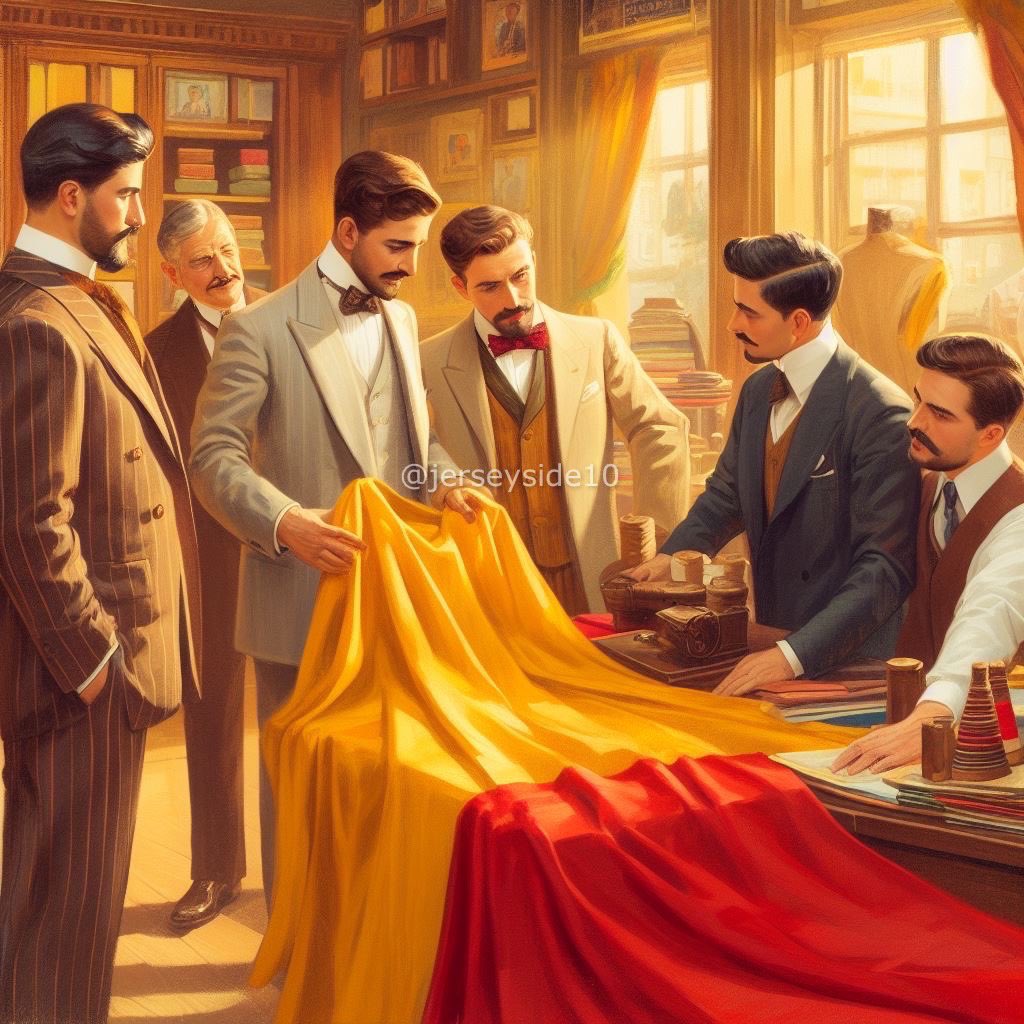 "Birçok yeri dolaştıktan sonra, Bahçekapı'daki Şişman Yanko'nun dükkanında iki kumaşa tesadüf ettik. Biri, vişneye çalan koyuca tatlı bir kırmızı, öteki de, içinde turuncudan iz taşıyan tok bir sarı. Tezgahtar, mahirane bir el hareketi ile kumaşların dalgalarını birleştirdi.”