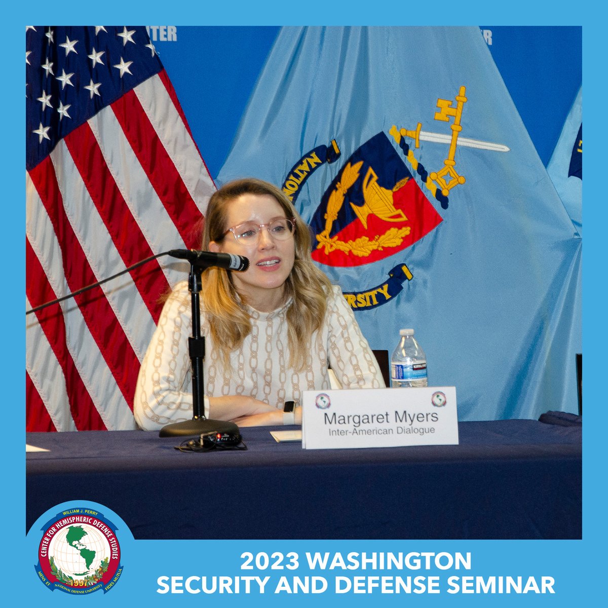 WJPerryCenter's tweet image. Our appreciation to Ryan Berg of @CSISAmericas and Margaret Myers of @The_Dialogue for sharing their expertise on competition and geopolitics with diplomats and security officials attending #WSDS2023.