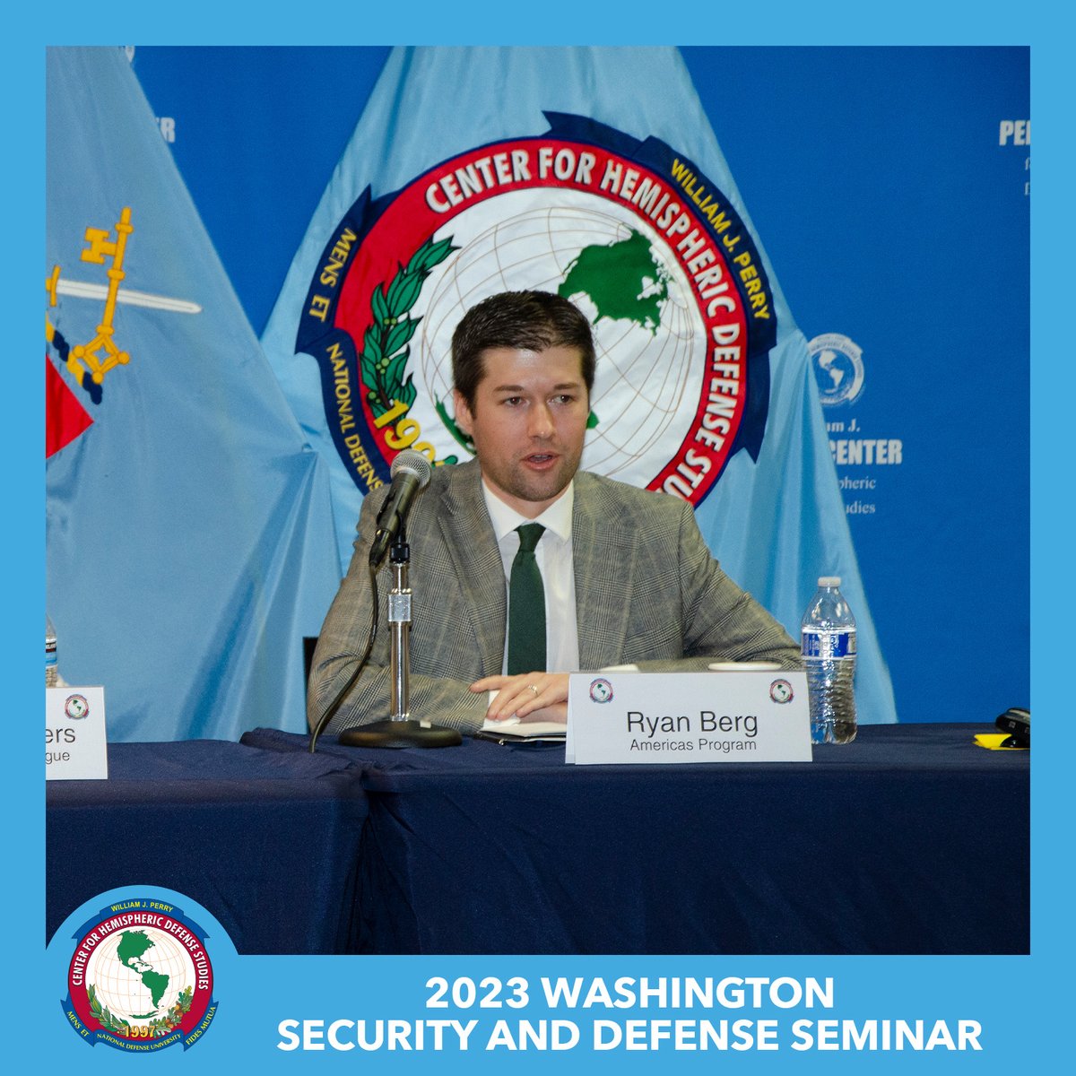 WJPerryCenter's tweet image. Our appreciation to Ryan Berg of @CSISAmericas and Margaret Myers of @The_Dialogue for sharing their expertise on competition and geopolitics with diplomats and security officials attending #WSDS2023.