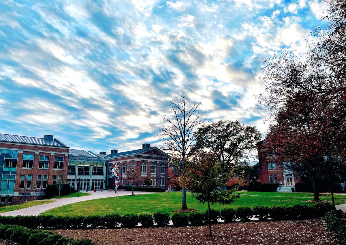 Brilliant sky on campus today