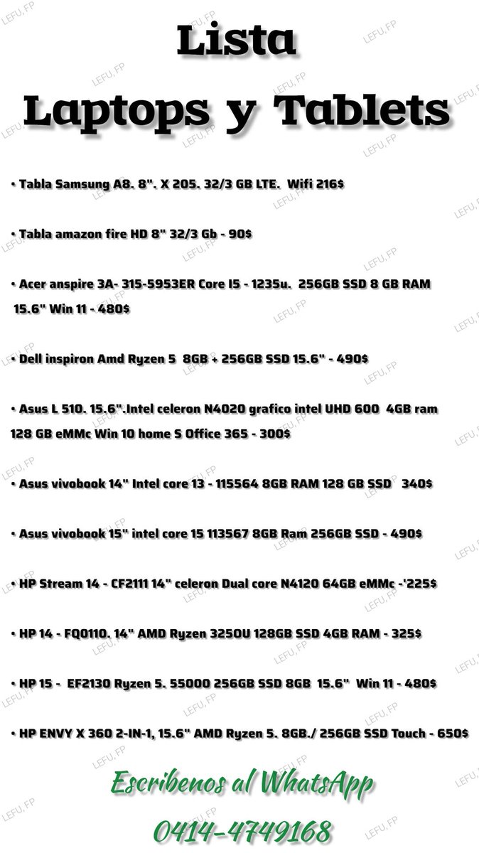LEFUFP's tweet image. Listado Activos!
#Android
#Samsung
#Xiaomi
#Yezz
#Tecno
#Infinix
#Blu
#HP
#Nintendo
#PlayStation 
#Xbox   
#Windows
#Office
#Quenecesitas