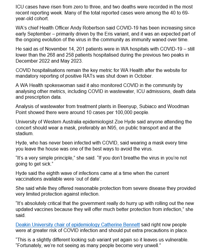 BigBadDenis's tweet photo. Scientists warn Coldplay fans to dust off face masks ahead of Perth concerts.
"University of Western Australia epidemiologist Zoe Hyde said anyone attending the concert should wear a mask, preferably an N95, on public transport and at the stadium."
https://t.co/WPoDBFJhqN https://t.co/Wculesze58
