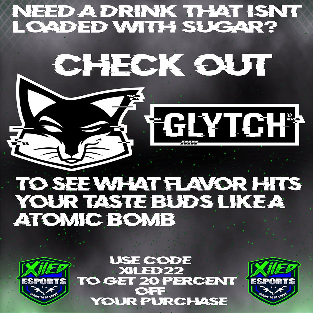 check out our latest partner <a href="/GLYTCHEnergy/">GLYTCH Energy</a> get your starter kit today by using code Xiled22 at check out to get 20% off your purchase!
