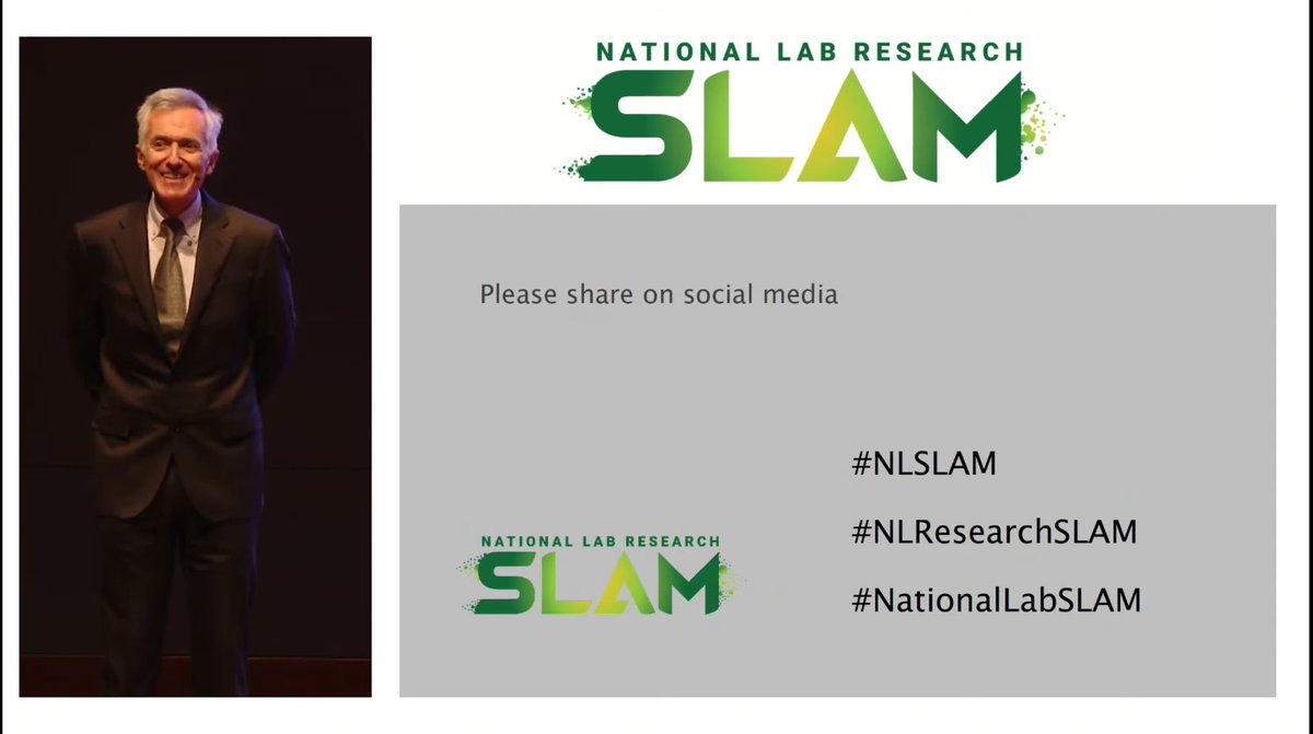 WLimestall's tweet image. #NLSLAM
#NLResearchSlam
#NationalLabSlam 

We all know that @Argonne’s finest, Liz, will be taking it. 

:)