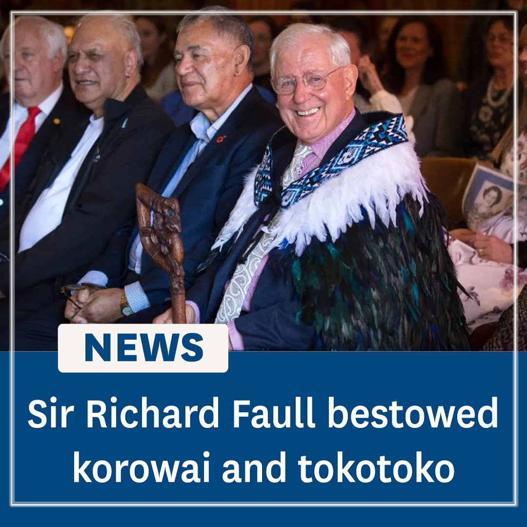 AucklandAlumni's tweet photo. In a ceremony held at Waipapa marae, Distinguished Professor Sir Richard Faull received a korowai and tokotoko for his contributions to Māori and neuroscience. https://t.co/NsWduTV5ak