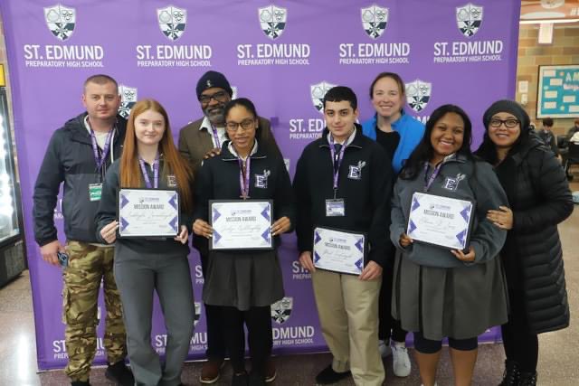 stedmundprep's tweet image. For the first time, SEP presented Mission Awards to those students who best exemplified the pillars of our mission during MP1. Students were nominated by their peers for recognition. Congratulations to our Mission Award recipients! 
 #BoldLearning #UncommonLeaders #SEPFamily