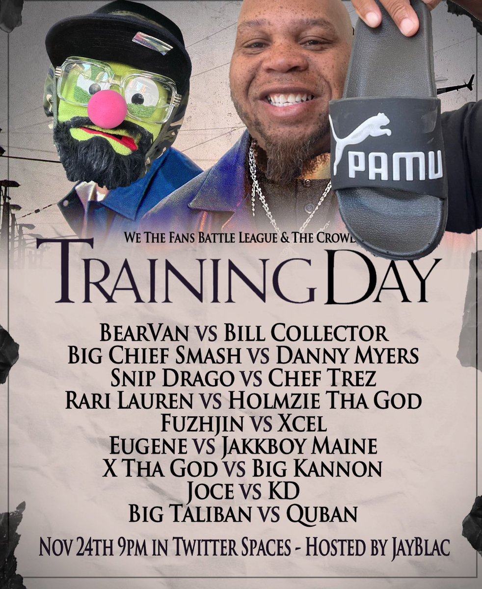 JayJayBoogers's tweet photo. Now that I have the attention of the great @metaphormessiah… you’re on notice, sir!
#TrainingDay #matchaman #battleofthenight https://t.co/LB4WX6MH6c