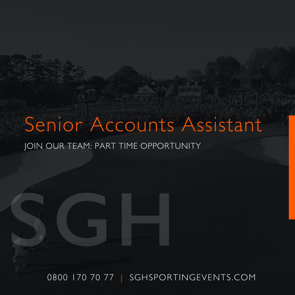 ⭐ Job Opportunity: Senior Accounts Assistant ⭐ We are on the look out for a new Senior Accounts Assistant to join our team at SGH, on a part-time basis. Read more here 👉 bit.ly/40HgFMB