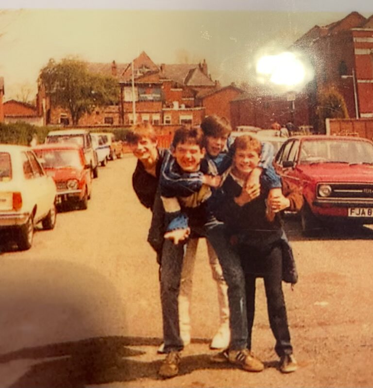 simclayton's tweet photo. Maine road. 1983. Couple of Citeh boys @PeterHu01171249 https://t.co/j6SLpxWXyG