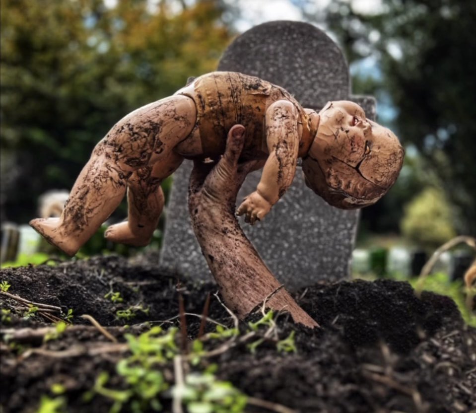 PSA: reminder now that #Halloween #DiaDeMuertos #bhootchaturdashi are over, when putting your #zombies &amp; other #undead pets, #ancestors (regardless of age), back to rest…they may need their #haunted #dolls too. 📷 <a href="/subjectdolly/">Subject Dolly</a>