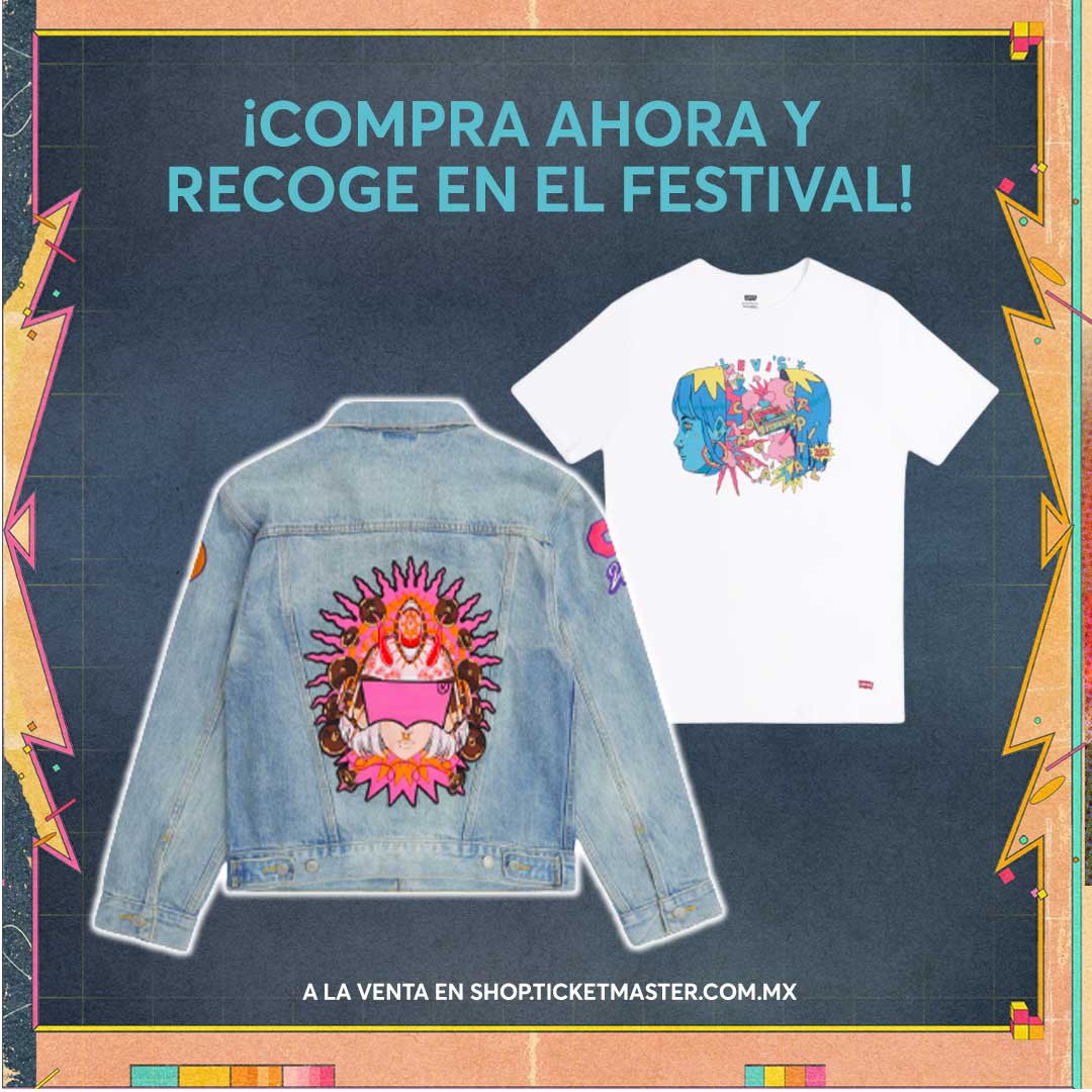 Ticketmaster_Me's tweet photo. 😎 ¿Ya sabes que llevarás puesto al @CoronaCapital? 
Este fin de semana lúcete en el festival estrenando las chamarras y playeras de edición limitada que #LevisMexico ha creado especialmente con el artista mexicano #HeyPogo. 💥🎶

Compra las tuyas antes de que se acaben entrando a #TicketmasterShop 👇
https://t.co/e9Jj0cvgu3