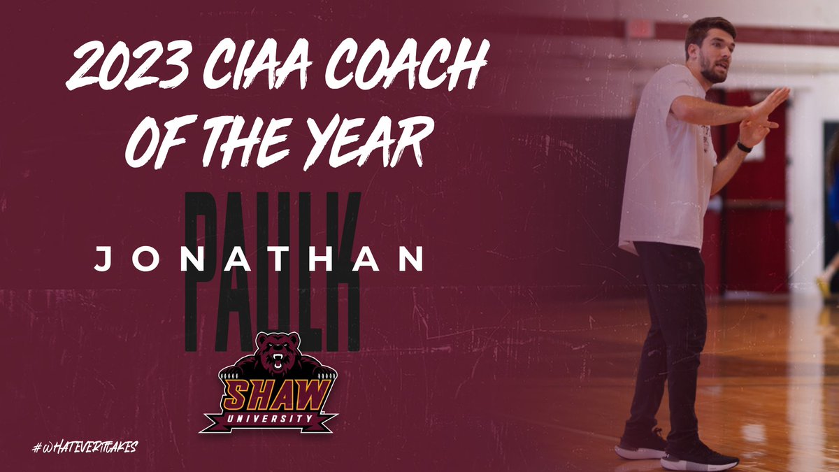 ShawBears's tweet photo. Paulk Tabbed CIAA Volleyball Coach Of The Year
#WhateverItTakes #ShawU #StrideForFive #PlayForAC
https://t.co/kMfQlh8rxO https://t.co/Jqx19xRpVx
