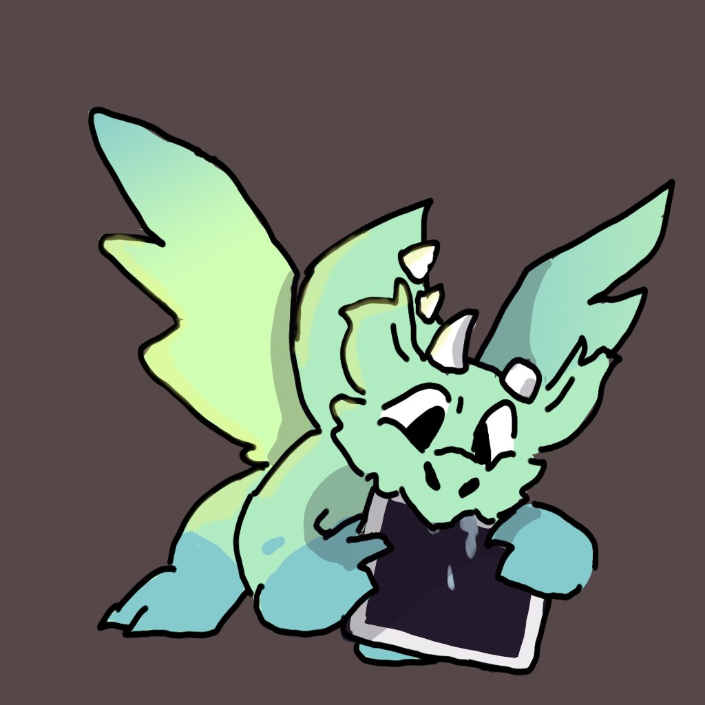 "Oh nooooooooo Milo, don't eat the iPad! Will we ever get our iPad back to play Milo's Magical Adventure?"

-
Art by Park Callaway - Lesley U.

-
#MassDigi #indiegame #indiegamedev #mobilegame #cutedragon #dragons #dragon #kawaii #cute #narrativegame #platformer #platformergame
