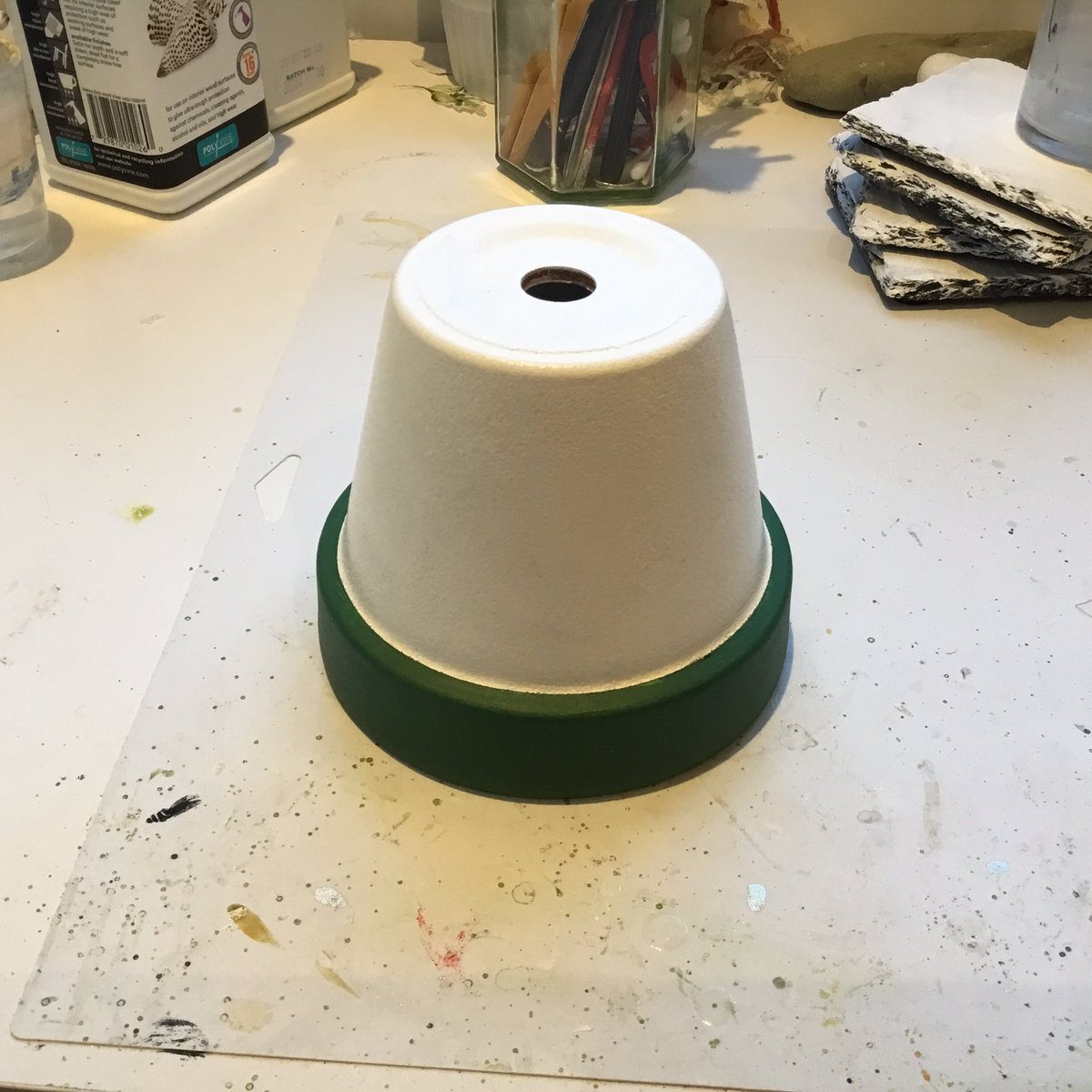 Work in progress…..watch this space! Any guesses?

#handmade #Christmas2023 #christmasdecor #halfdone
#craftshout #crafting #decoupage #upcycle #revamp #shopindie #CraftBizParty